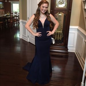 Navy Blue PROM Dress
